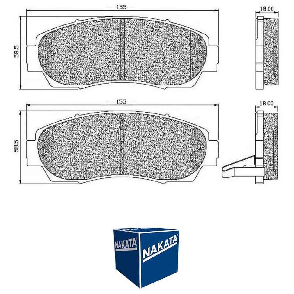 Pastilha de Freio Dianteira para Honda CR-V - Nakata - NKF 1368P