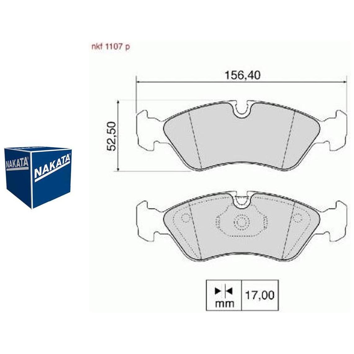 Pastilha de Freio para Chevrolet Omega e Vectra - Nakata - NKF 1107P