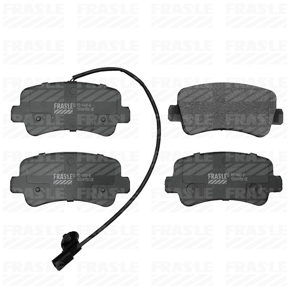 Pastilha de Freio Traseiro para Renault Master - Fras-le - PD/1440-B