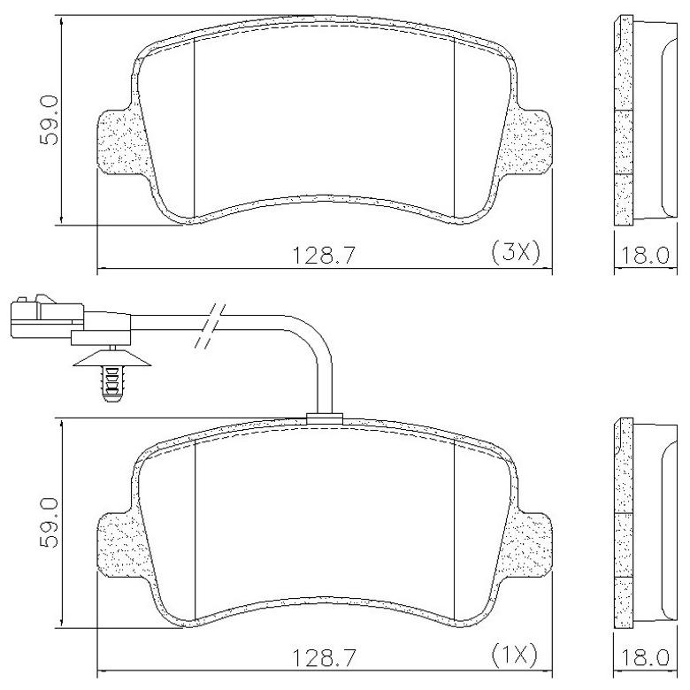 Pastilha de Freio Traseiro para Renault Master - Fras-le - PD/1440-B