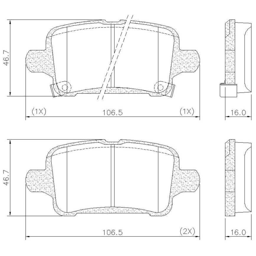 Pastilha de Freio Traseiro para Chevrolet Equinox - Fras-le - PD/1523