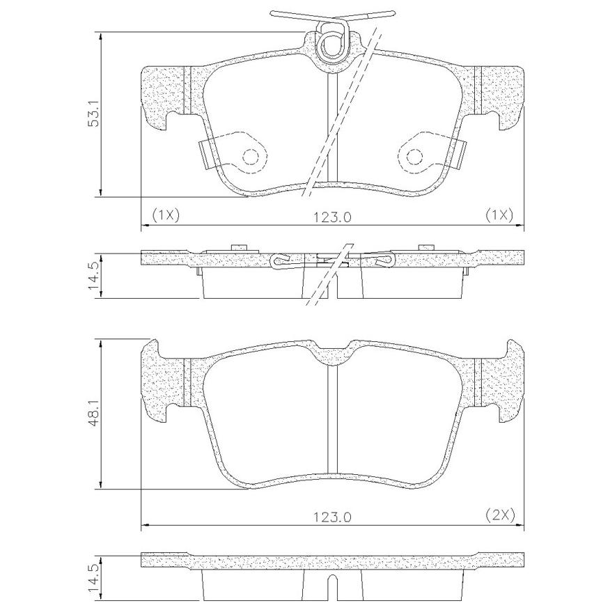 Pastilha de Freio Traseiro para Honda Civic - Fras-le - PD/1527