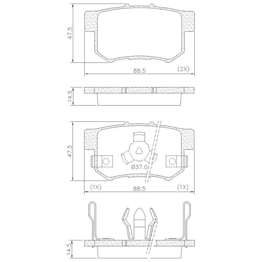 Pastilha de Freio Traseiro para Honda CR-V - Fras-le - PD/645