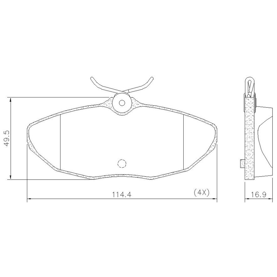 Pastilha de Freio Traseiro para Troller T4 - Fras-le - PD/76