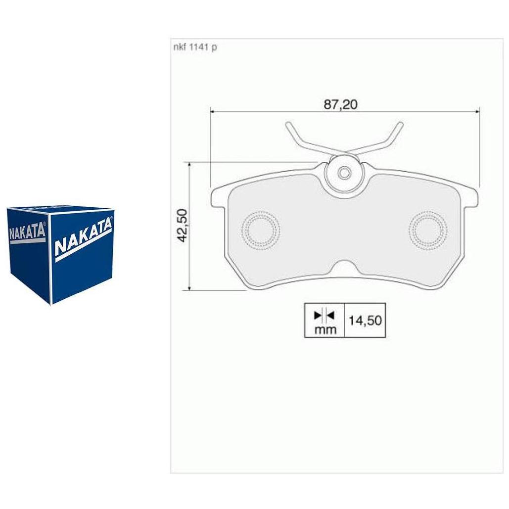 Pastilha de Freio Traseiro para Ford Fiesta e Fiesta Sedan - Nakata - NKF 1141P