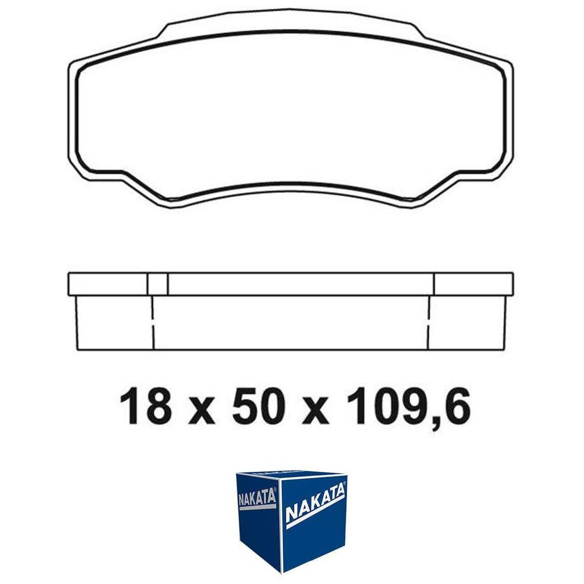 Pastilha de Freio Traseiro para Fiat Ducato - Nakata - NKF 1219P