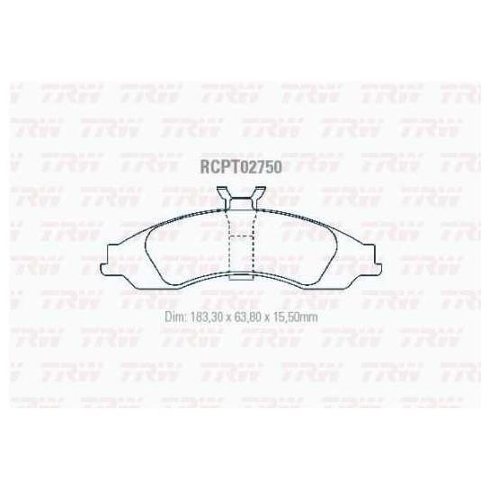 Pastilha de Freio para Chevrolet Omega - TRW - RCPT02750