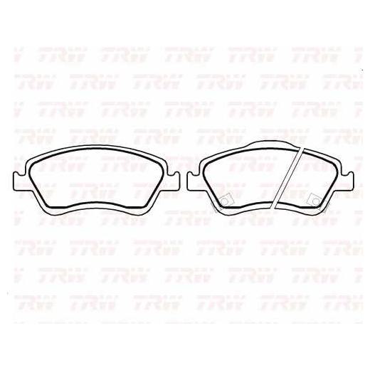 Pastilha de Freio para Toyota Corolla e Fielder - TRW - RCPT12260
