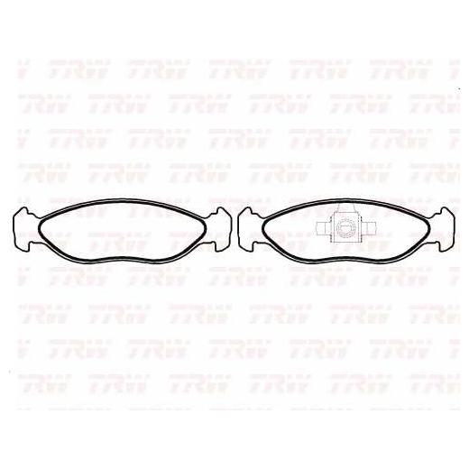 Pastilha de Freio para Ford Fiesta e Ka - TRW - RCPT12610