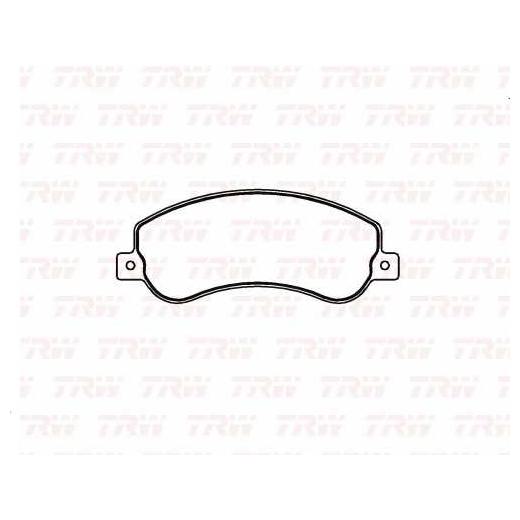 Pastilha de Freio para Ford Transit e Volkswagen Amarok - TRW - RCPT13390