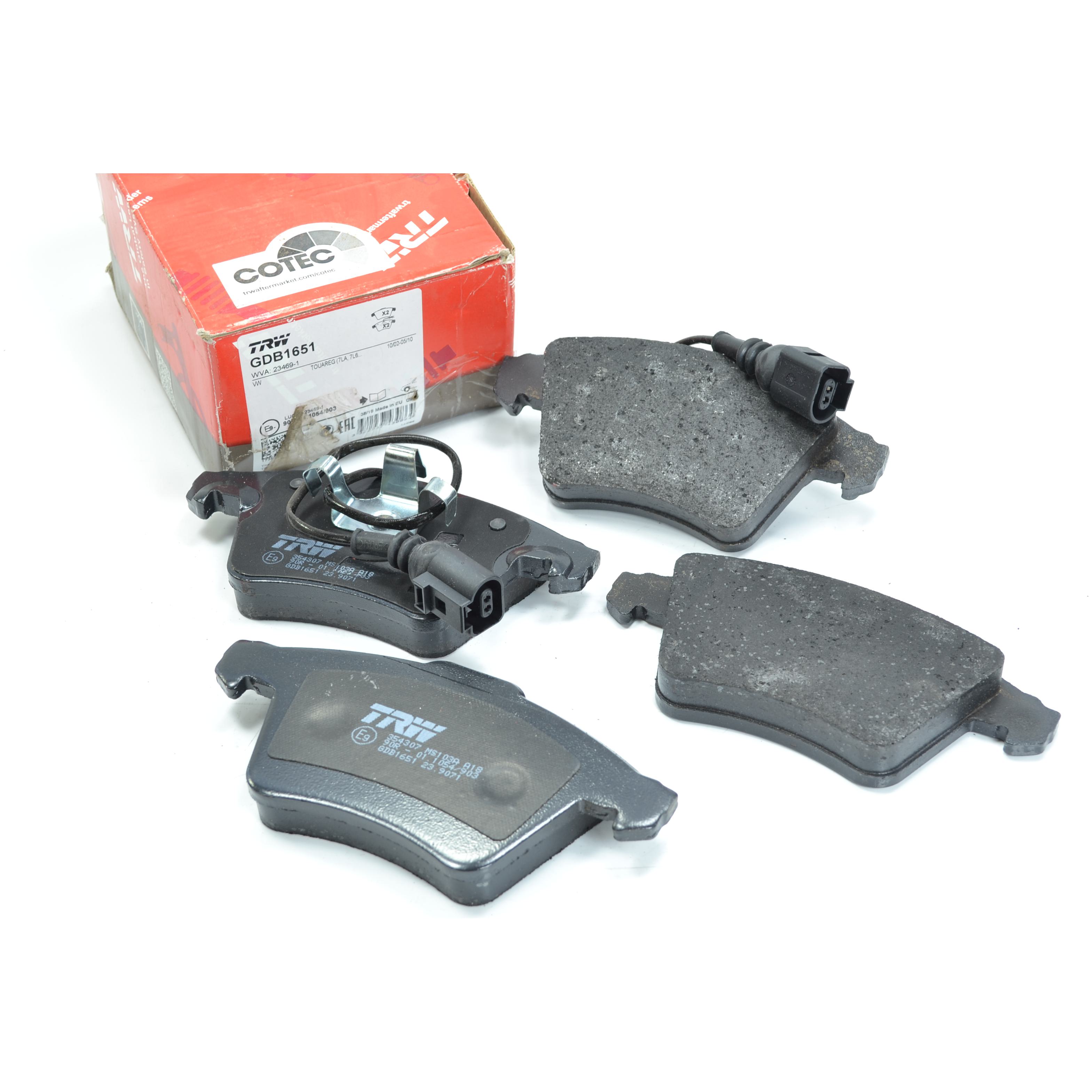 Pastilhas Freio Dianteira Antirruído com Sensor para Volkswagen Touareg - TRW - GDB1651