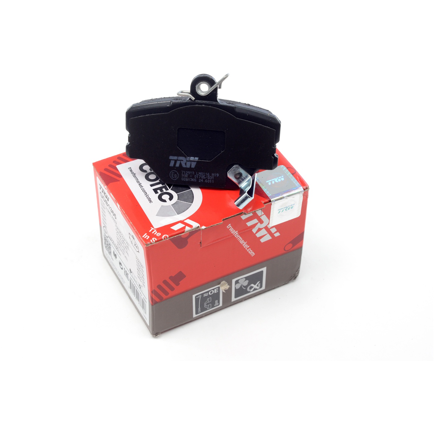 Pastilhas Freio Dianteira Antirruído Cotec para Smart Fortwo e Fortwo Cabriolet - TRW - GDB1365