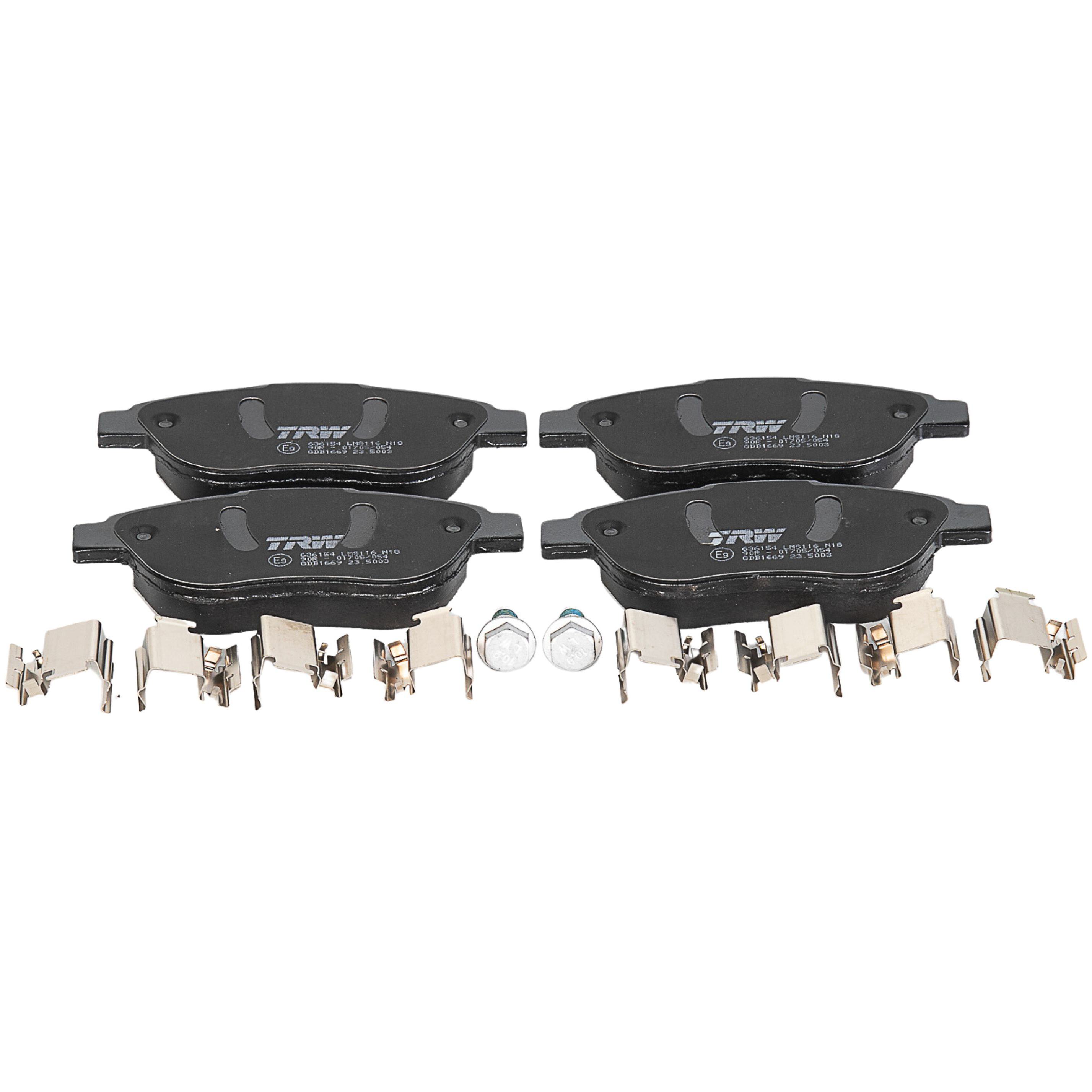 Pastilhas Freio Dianteira Antirruído Cotec para Citroen C3 - TRW - GDB1669