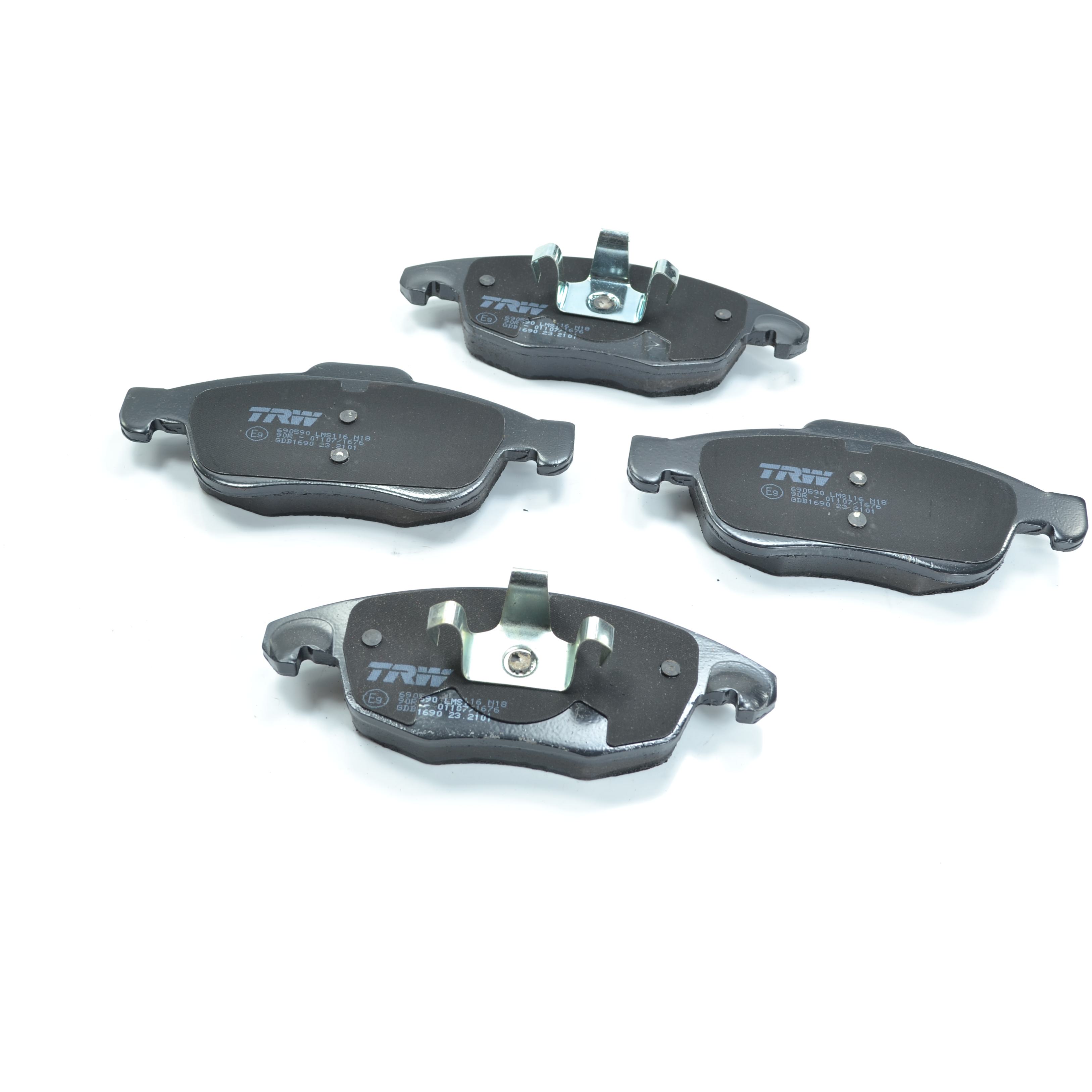 Pastilhas Freio Dianteira Antirruído Cotec para Citroen Berlingo e Peugeot Partner - TRW - GDB1690