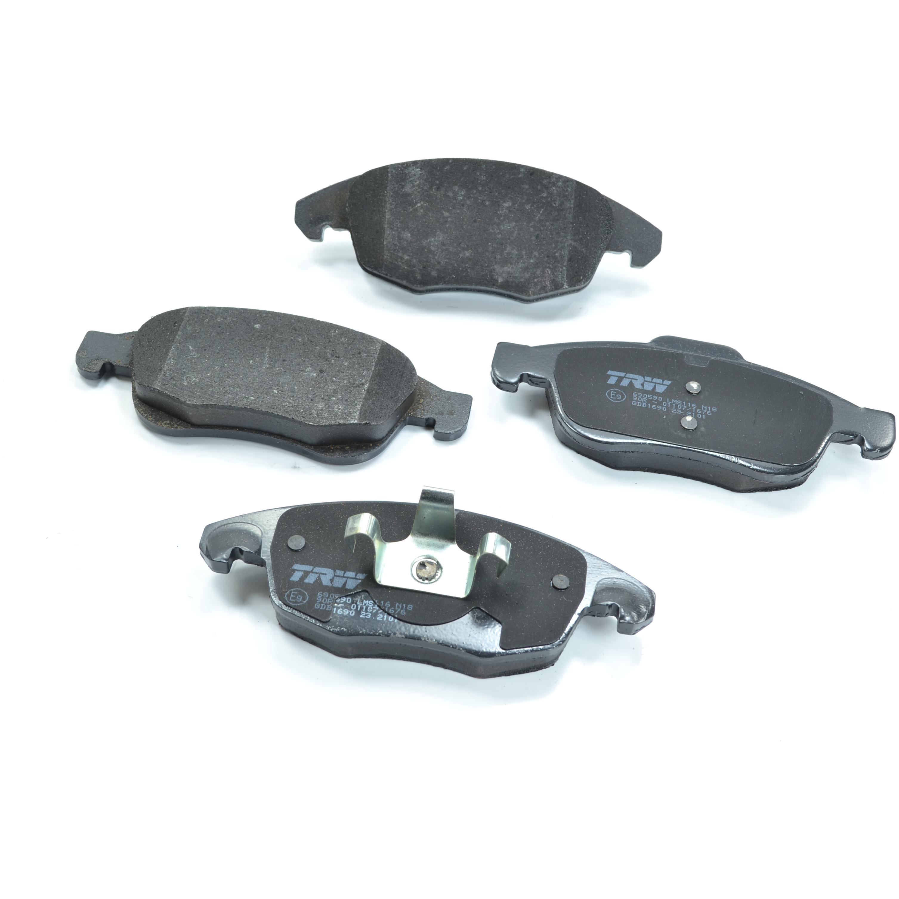 Pastilhas Freio Dianteira Antirruído Cotec para Citroen Berlingo e Peugeot Partner - TRW - GDB1690