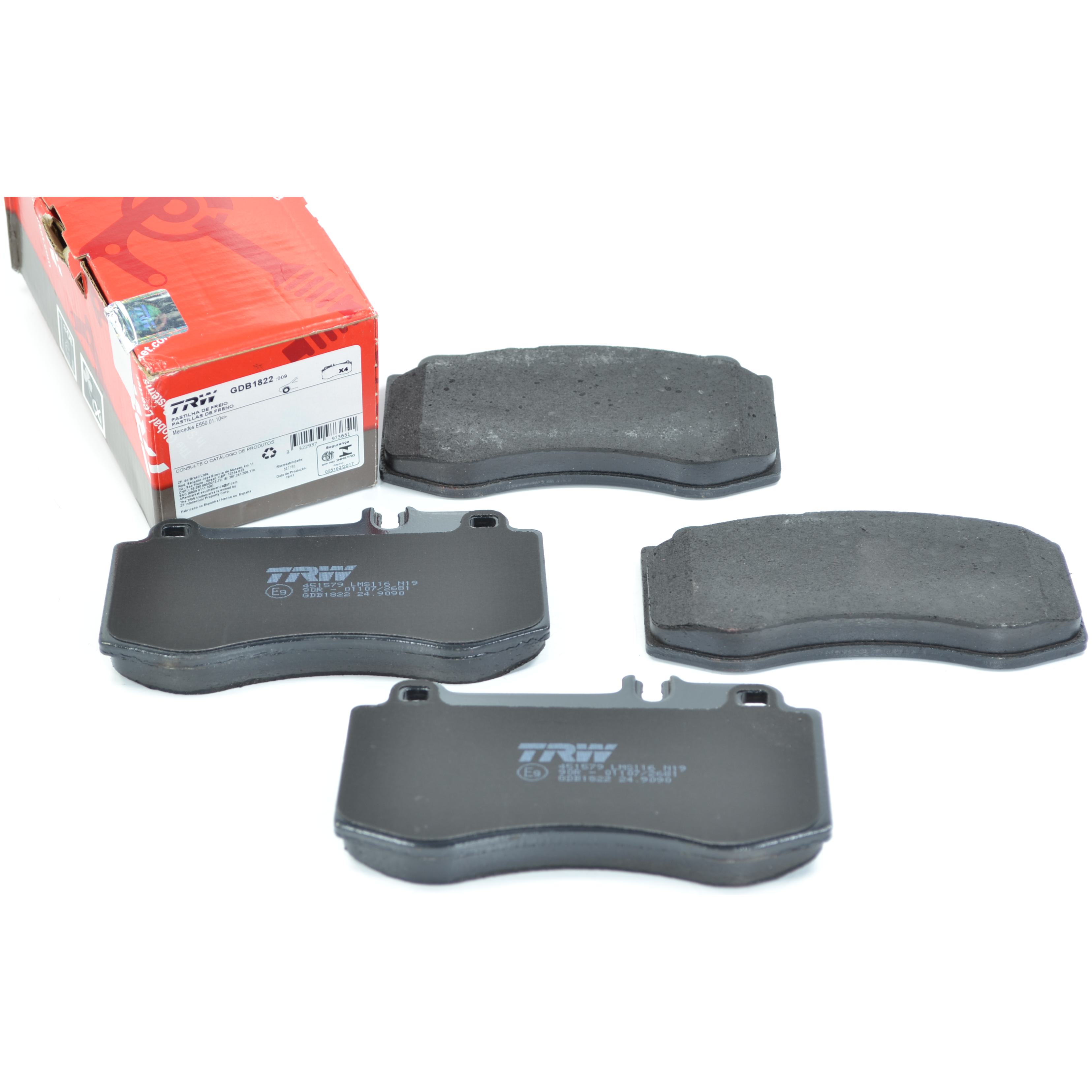 Pastilhas Freio Dianteira Antirruído Cotec para Mercedes-Benz CLS 350 e E 500 - TRW - GDB1822
