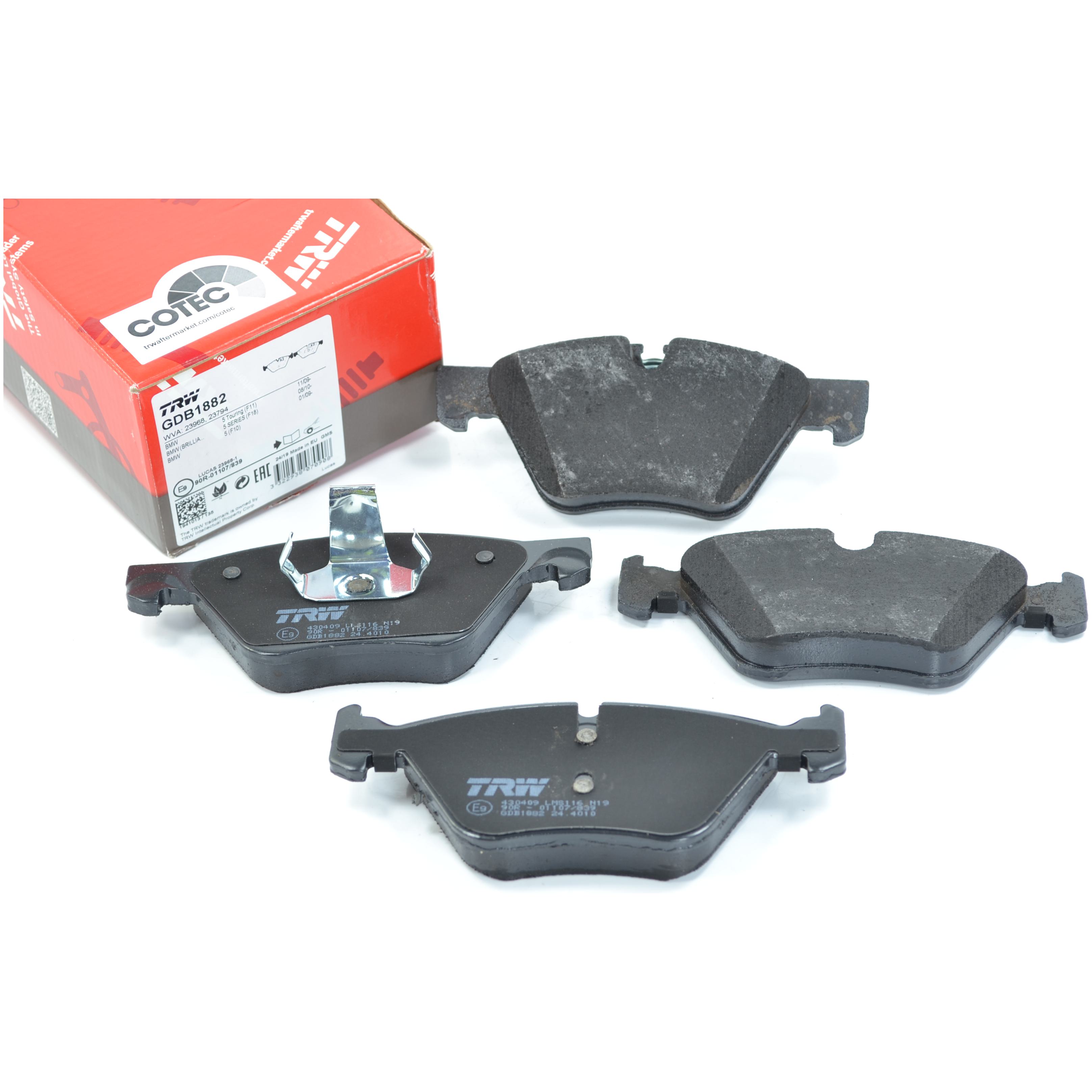 Pastilhas Freio Dianteira Antirruído Cotec para BMW 528i - TRW - GDB1882