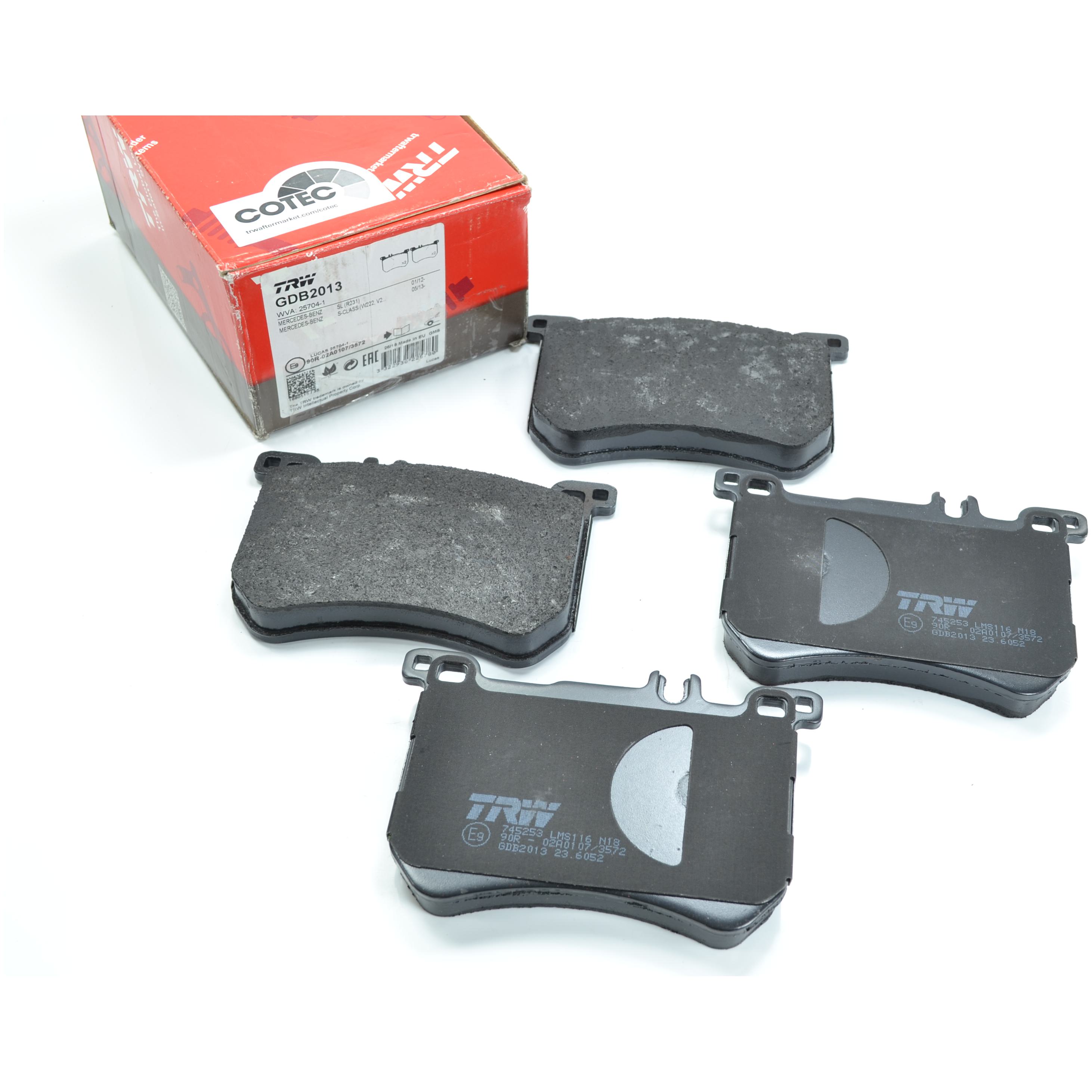 Pastilhas Freio Dianteira Antirruído Cotec para Mercedes-Benz SL 400 - TRW - GDB2013