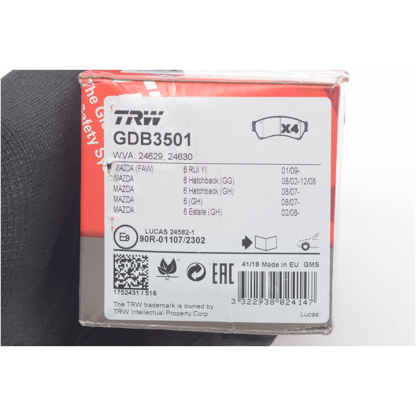 Pastilhas Freio Dianteira Antirruído Cotec para Ford Fusion - TRW - GDB3501