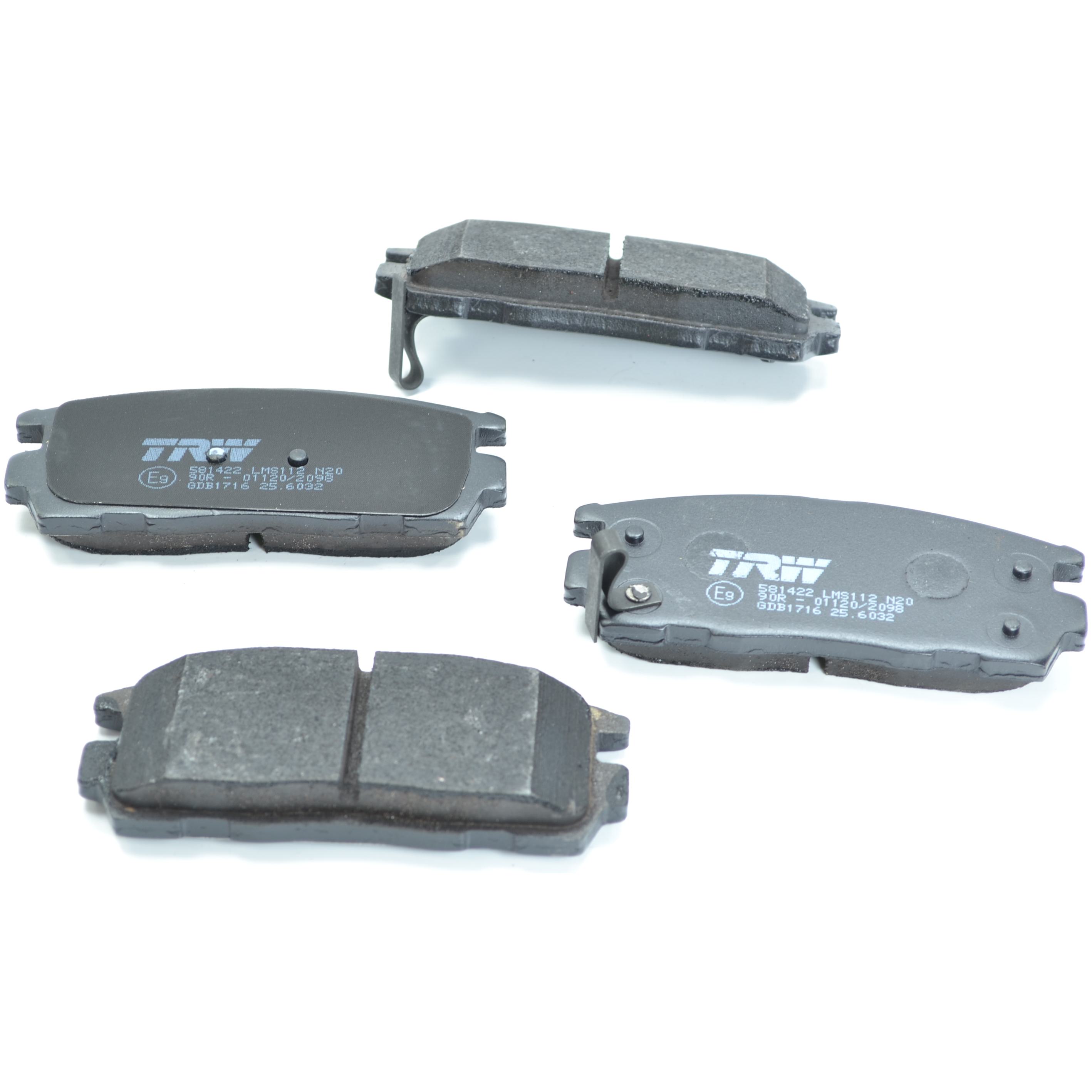 Pastilhas Freio Traseira Antirruído Cotec para Chevrolet Captiva - TRW - GDB1716