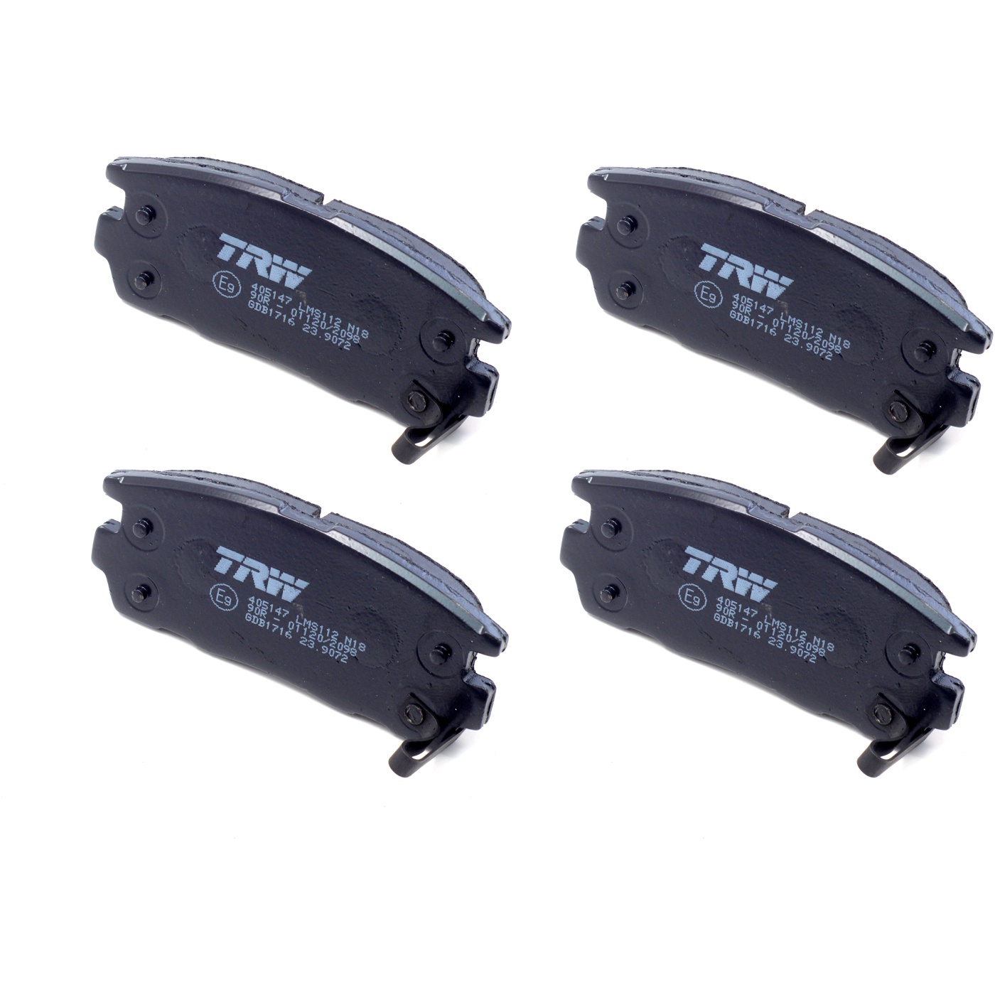 Pastilhas Freio Traseira Antirruído Cotec para Chevrolet Captiva - TRW - GDB1716