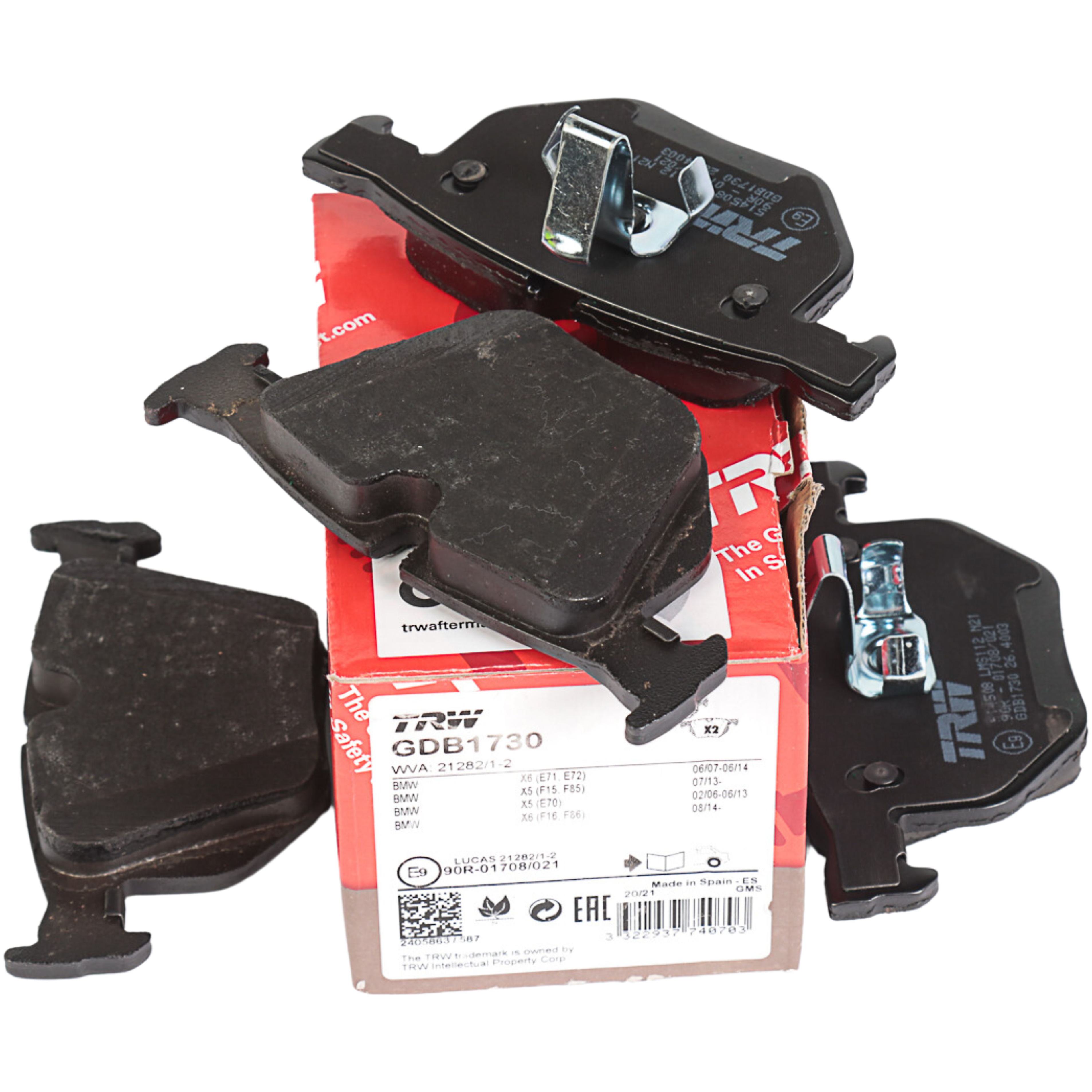 Pastilhas Freio Traseira Antirruído Cotec para BMW X5 e X6 - TRW - GDB1730