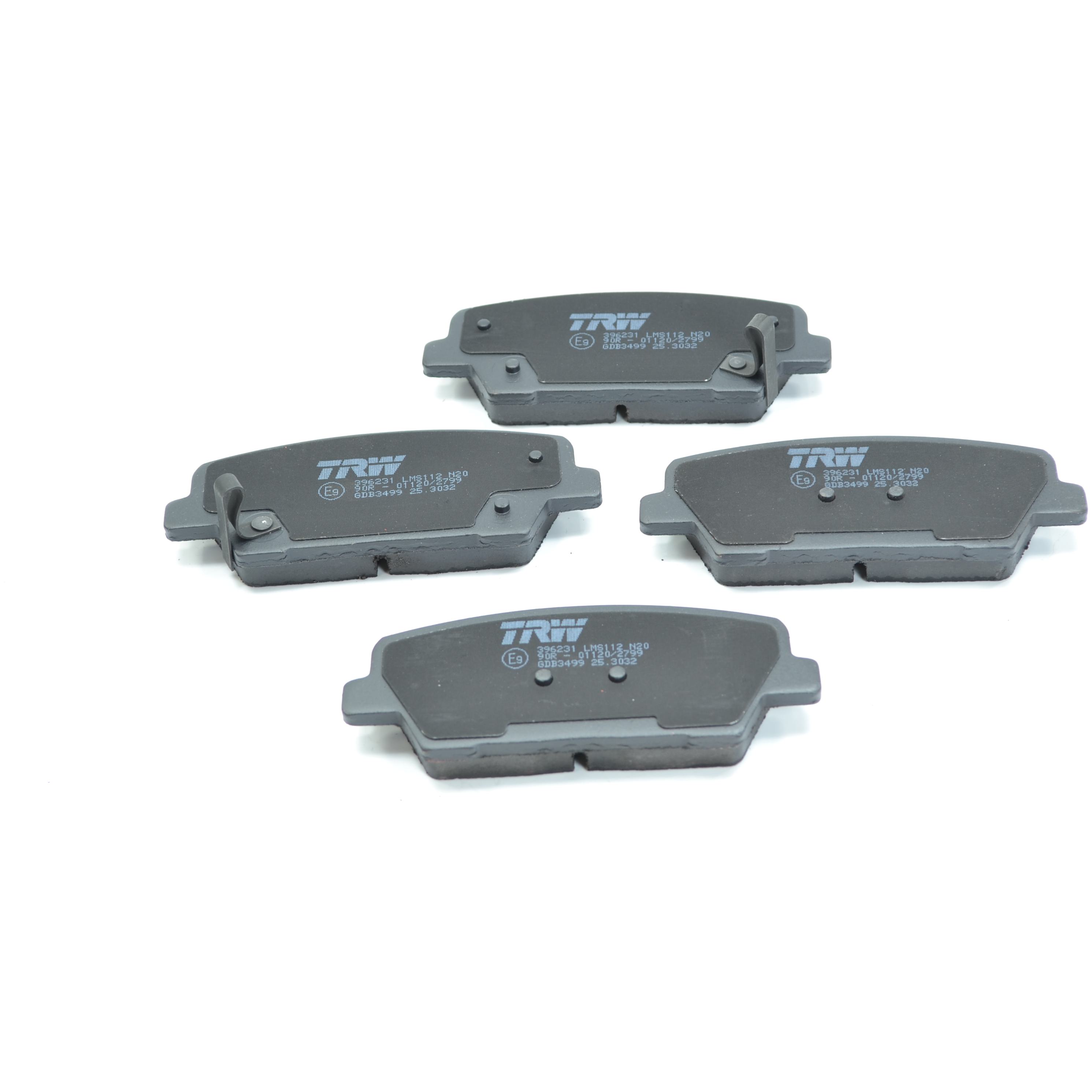 Pastilhas Freio Traseira Antirruído Cotec para Hyundai Grand Santa Fé - TRW - GDB3499