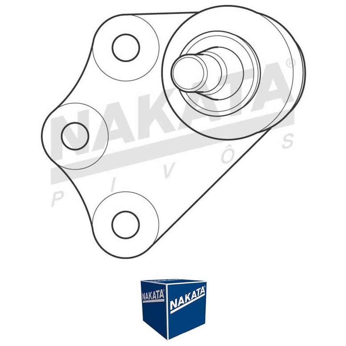 Pivô de Suspensão Dianteiro Direito para Fiat Doblo - Nakata - N 6074
