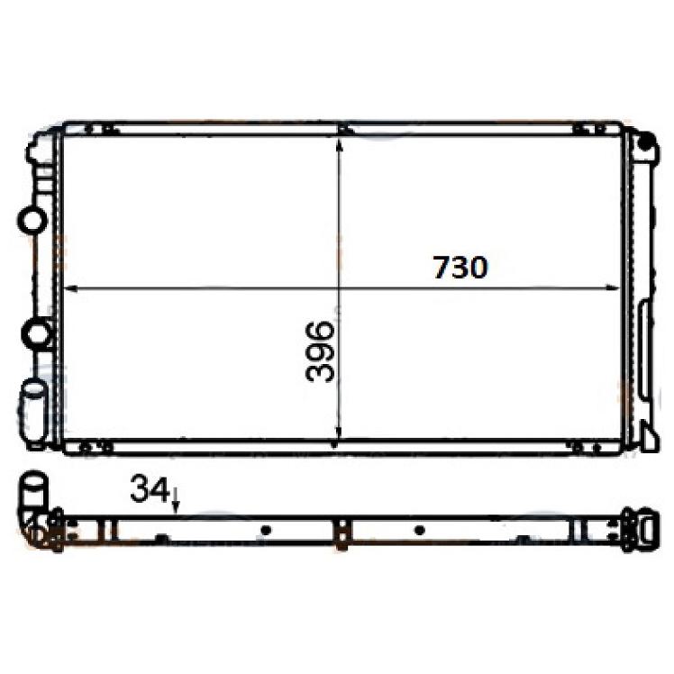 Radiador de Água para Renault Master - Mahle Behr - CR 204 000S