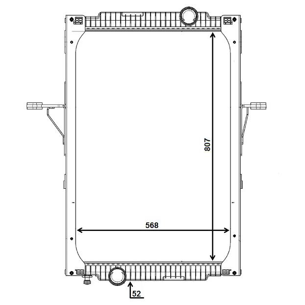 Radiador de Água para Volvo VM 330 - Mahle Behr - CR 2160 000P