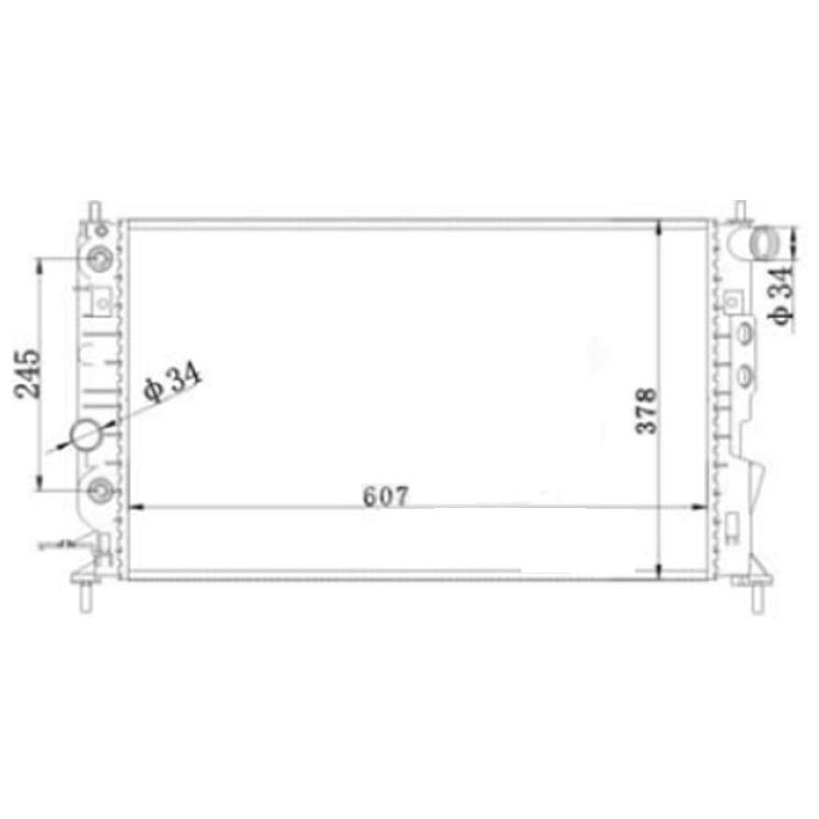 Radiador de Água para Chevrolet Vectra - Mahle Behr - CR 562 001S