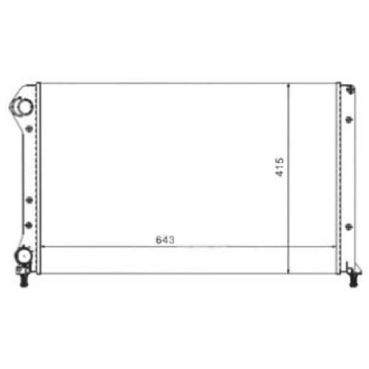 Radiador de Água para Fiat Doblo - Mahle Behr - CR 875 000S