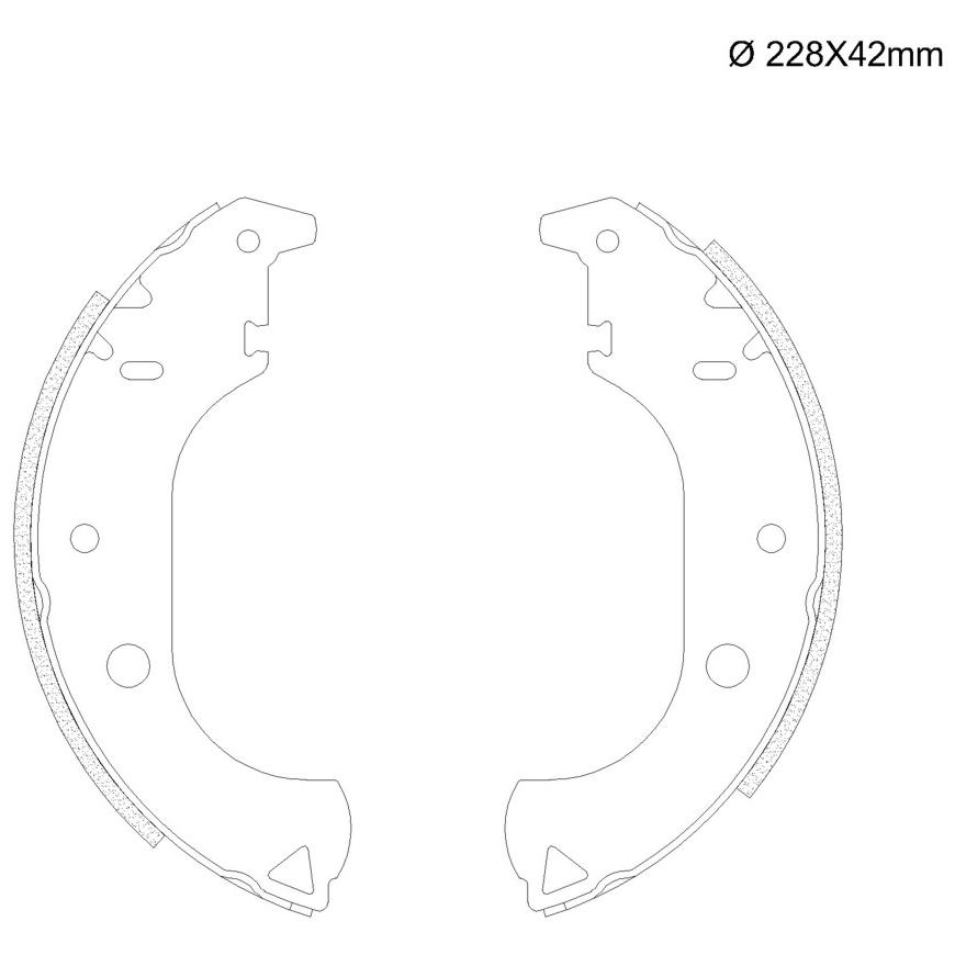 Sapata de Freio Traseira para Fiat Doblo e Strada - Fras-le - FI/136-CP