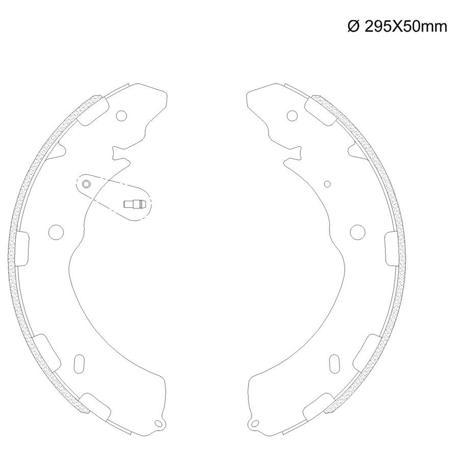 Sapata de Freio Traseira para Chevrolet S10 e Mitsubishi L200 - Fras-le - MI/370-CP