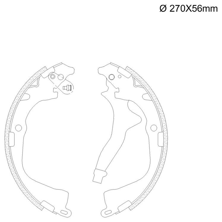 Sapata de Freio Traseira para Volkswagen Amarok - Fras-le - VW/282-CPA
