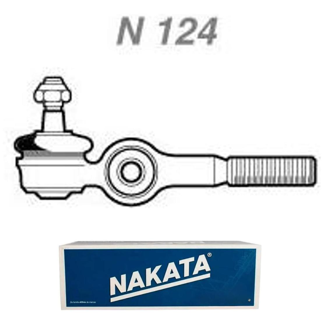 Terminal de Direção Dianteiro Esquerdo para Volkswagen Fusca - Nakata - N 124