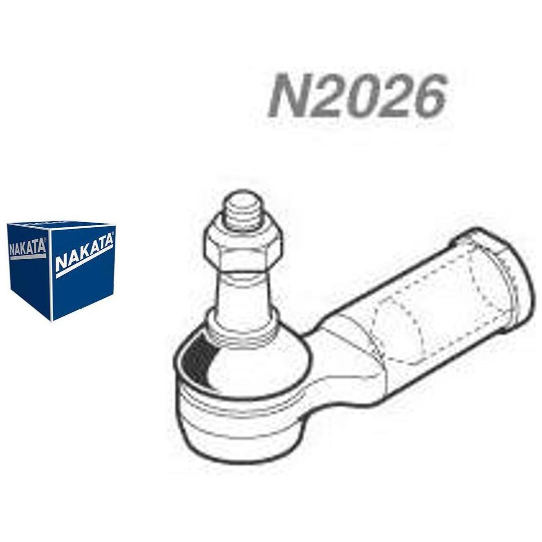 Terminal de Direção Dianteiro Esquerdo - Nakata - N 2026